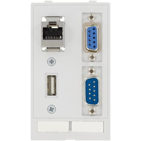 Murrelektronik MODLINK MSDD DATA INSERT, 1 SUB-D9fem./fem.+1 SUB-D9male/male+1 RJ45+1 USB-A 4000-68000-1140000